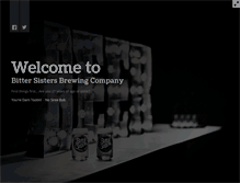 Tablet Screenshot of bittersistersbrewery.com